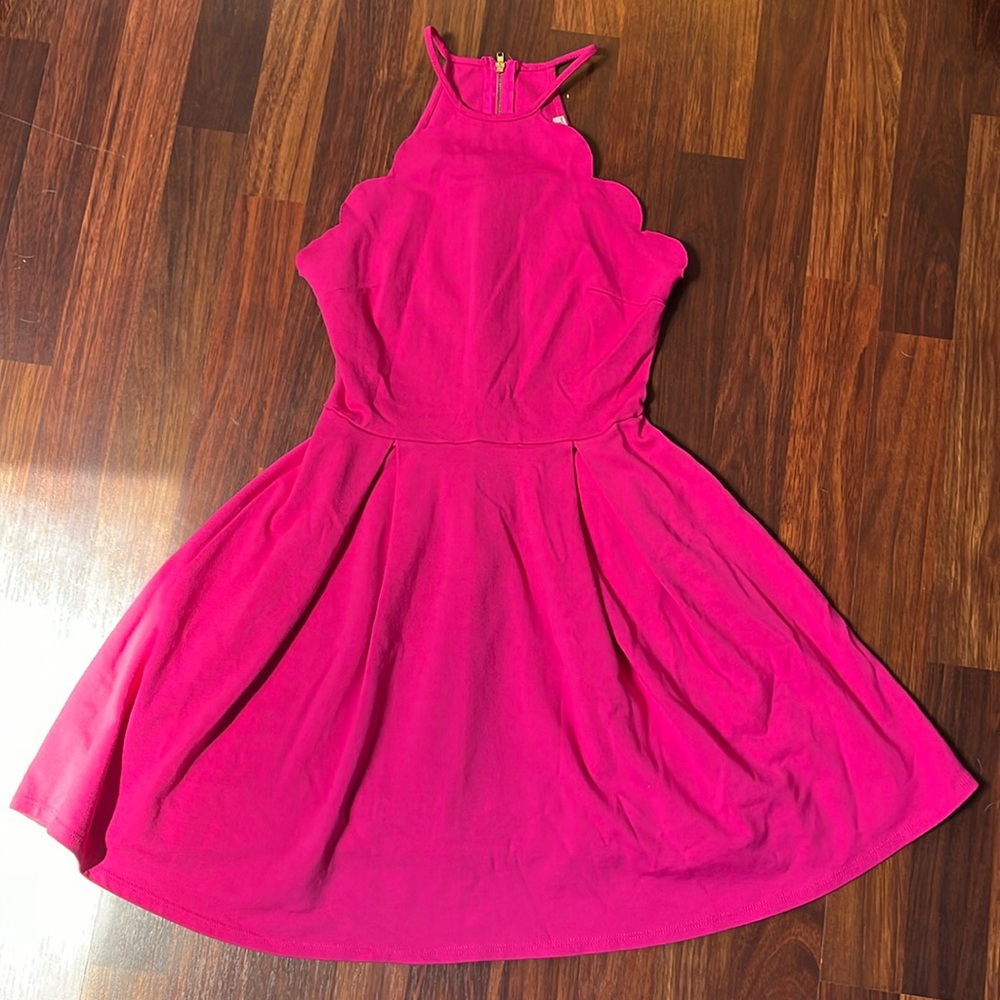 hot pink casual dress